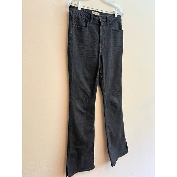 Madewell Skinny Flare Jeans in Bellhaven Black Wash: Slit-Hem Edition Size: 28 - Picture 5 of 10